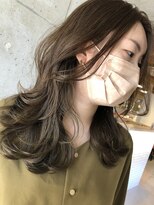 ヘアーブランド ジン フィール(HAIR BRAND Jin feel) オリーブグレージュ×レイヤースタイル【松山美容室】