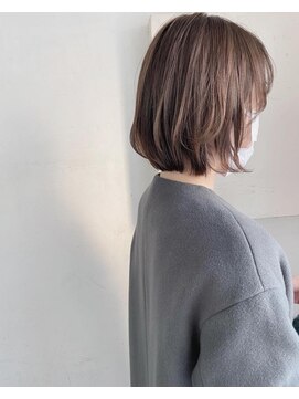 キャンバス バイ ネオリーブ 横浜西口(Canvas by neo.) 伸ばし中ボブ ブリーチなし ベージュ 【sk】