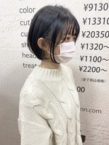 モリオ フロム ロンドン サッポロファクトリー店(morio FROM LONDON)&nbsp;【morio】札幌ボブ　黒髪耳掛けボブ