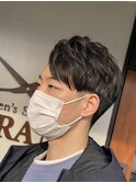 アシメアップバングヘア