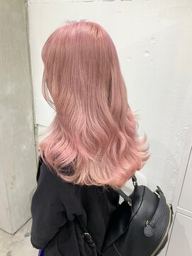 ゲーム 渋谷店(GAME) ダブルカラーピンクベージュケアブリーチハイトーン髪質改善