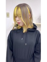 ジゼル(gisele)&nbsp;(堀江)グレージュ×イエロー