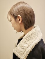 ネロ ヘアサロン ネイビー 渋谷(NERO HAIRSALON NAVY) 【赤津美奈】切りっぱなしボブ×ミルクティーベージュ