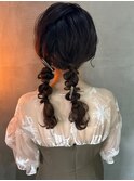 ツイン編み下ろし