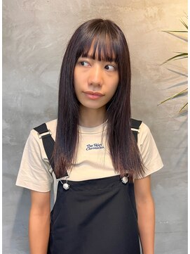 キイ ギンザ(k.e.y GINZA) ぱっつんロング1