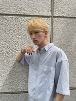安掛styleハイトーンブロンドナチュラル韓国マッシュ