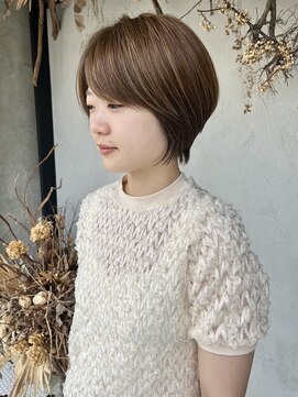 ディレクト(Direct) 《Direct》丸みくびれショート×オリーブベージュ