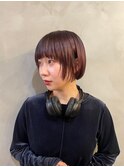 【若松 詩季】ショートボブ/ブリーチなしカラー