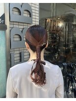 バイブアンドアネックス(VIBE & ANNEX)&nbsp;タイトヘア×金箔