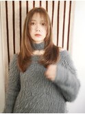マロンベージュ×レイヤーカット