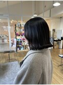 切りっぱなしボブ
