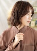 ナチュラルくびレイヤー韓国風ボブパーマa戸田公園20代30代40代