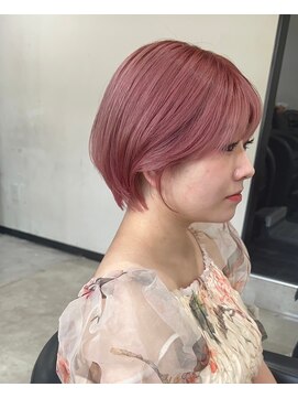ドクターズサロン レラパール ピンクベージュ/ショートボブ/コロンとシルエット/大人可愛い