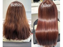 エクレア 神戸三宮(eclair.)の雰囲気（カット+艶髪カラー+ウルトワトリートメント+スパ[before/after]）
