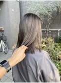 セミディー シアーカラー 白髪ぼかしハイライト
