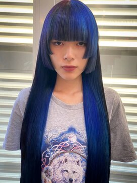 バンビ ミムデオム(BAMBI MIMU de HOMME) ロング×2段姫カット×デザインカラー