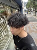 波巻きパーマ/シャドウパーマ/フェザーパーマ/メンズカット