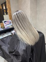 サニー 渋谷(SUNNY) バレイヤージュ、ハイライト、レイヤーロング、グレーベージュ