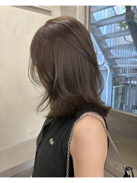 キーチェ 梅田中崎町(keych) レイヤーカット/ミディアムレイヤー/髪質改善/顔まわりカット