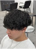波巻きパーマ/メンズカットメンズパーマシャドウパーマ