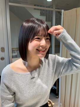 ボブヘア/ボブ/ラベンダーカラー/ラベンダーグレージュ