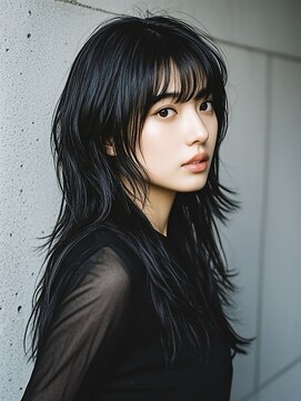 外ハネボブ40代タッセルボブグラデーションカラーヘアカラー