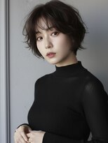 ヘアーメイクパウダー 天王寺寺田町店(Hair make powder)&nbsp;大人可愛い20代30代40代小顔ウルフレイヤーボブグレージュ