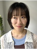 オリーブベージュ/レイヤーボブ/北池袋
