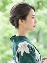 と和 巣鴨 【浴衣・和装】大人上品な艶やか夜会巻きアップ