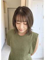 キッカ(kicca) 【kicca】顔まわりレイヤーボブ×透明感グレージュ