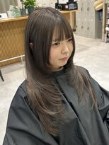 ユニークバイケンジ 町田(unique KENJE) ロングレイヤー×グレージュ