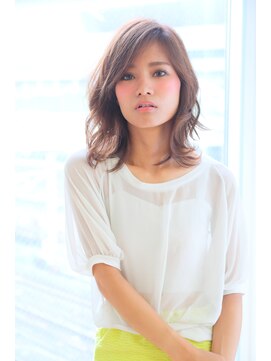 ハロ 蕨(HALO) 鎖骨ラインのゆるふわミディ☆［HALO蕨］