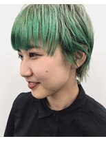 レコ 渋谷(LECO)&nbsp;ミントグリーン×ショートマッシュ
