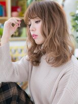 カバーヘア イヴ 戸頭店(COVER HAIR EVE)&nbsp;*EVE戸頭*抜け感♪外国人風カラー前下がりセミディa