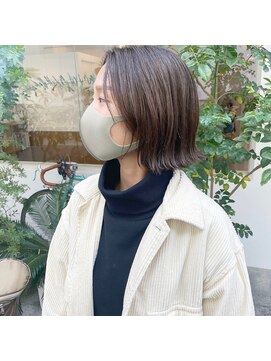 ツバメ ヘアー(TSUBAME HAIR) 軽やかなロブ×オリーブベージュ