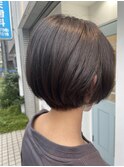 丸みショートで大人かわいいヘア/30代/40代/50代