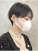 大人ショートボブ/ショートヘア/イルミナカラー/前髪なし[調布]
