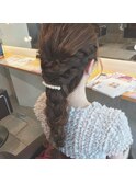 卒業式 結婚式 パーティー ヘアセット ヘアアレンジ 中目黒
