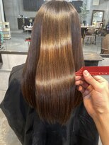 メーヴェ(Mowen) 南堀江　mowen 艶髪　酸熱ストレート　髪質改善　セミロング
