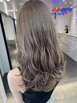 ゲーム 原宿店(GAME)&nbsp;ミディアム/レイヤー/ダブルカラー/ミルクティーグレージュ