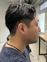 フイ 代々木(Hui)&nbsp;アップバング/メンズツーブロックマッシュ/束感ショート波巻き