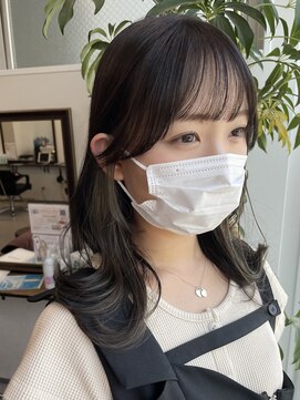 グーフィートーキョー 銀座(Goofy Tokyo) 東京銀座インナーカラー/イヤリングカラー/カーキグレージュ