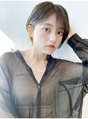 ナチュラルショートボブ_大人ガーリーチョコレート_28806