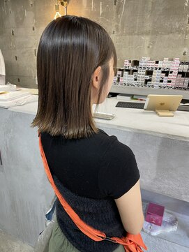 エタ(eta) 【eta】ブリーチ毛×酸性ストレート/梁本