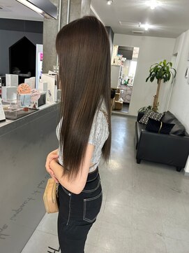 キング 梅田(K!ng) 【梅田】ミルクティーベージュ髪質改善カラーダブルカラー