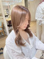 ネオリーブ チロル 横浜西口店(Neolive CiroL.)&nbsp;ミルクティーベージュ　レイヤーカット