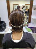 訪問着でお仕事始めヘアせ