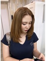 ナンバー アンフィール 渋谷(N° anfeel)&nbsp;【海外風】レイヤースタイル×ブラウンベージュ