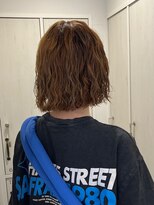 ガーデンヨコハマ(GARDEN YOKOHAMA) ボブパーマウェットヘアオリーブベージュ切りっぱなし