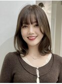 結べるボブ　ミディアムボブ　長めのボブ